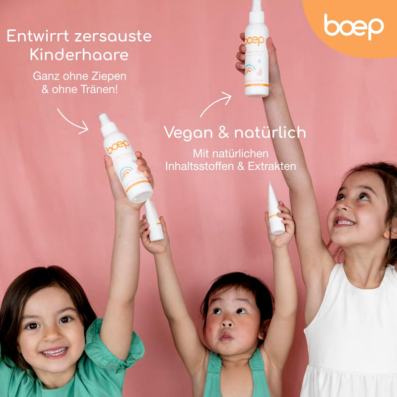 Boep Combability Spray For Children | Natural Cosmetics Easy Combing Spray With A Delicate Scent | The Anti-Ziep Spray Detangles Children'S Tousled Hair (150Ml) - NewNest Australia