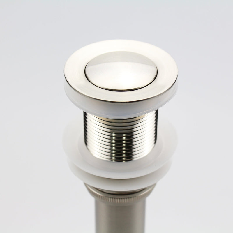 Bathroom Faucet Vessel Pop Up Sink Drain, Brushed Nickel without Overflow Small Popup Cap - NewNest Australia