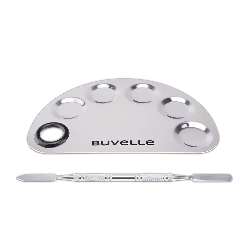 BUVELLE Makeup Mixing Palette Stainless Steel Makeup Spatula and Inglot Duraline Mixing Foundation Bundle, Primer, Gel Eyeliner, Concealer - NewNest Australia