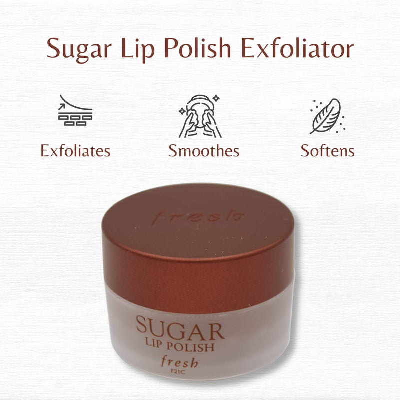 Fresh Sugar Lip Polish Exfoliator - Gentle Exfoliating Scrub Lip Care, Natural Exfoliation Treatment for Rough and Dry Lips - NewNest Australia