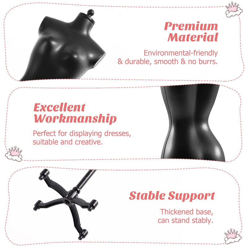 ARTIBETTER 6pcs Doll Dress Form Cloth Gown Display Support Holder Toy Mannequin Model Stand Accessories for Doll Dresses Dollhouse Decoration - NewNest Australia
