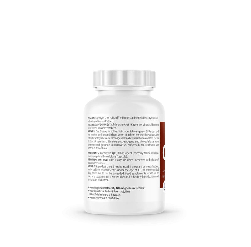 Zeinpharma Coenzyme Q10 Forte 200 Mg Capsules - 120 Vegan Capsules With Ubiquinone Coenzyme Q10 High Dosage, 100% Pure, Dietary Supplement Energy, 4 Month Supply, Laboratory Tested - NewNest Australia