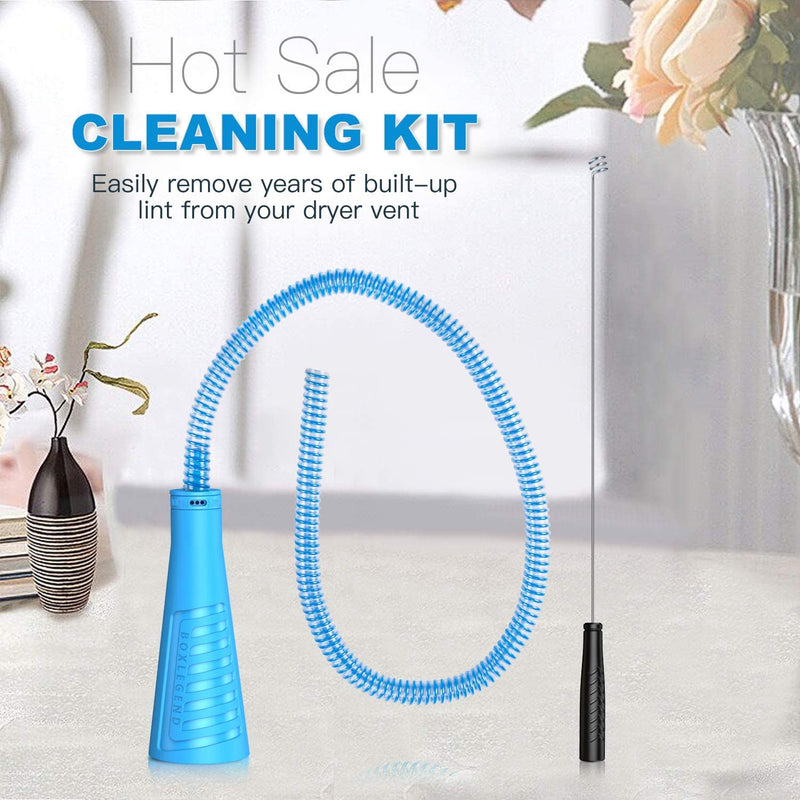 Dryer Vent Cleaner Kit Vacuum Hose Attachment Brush Lint Remover Power Washer and Dryer Vent Vacuum Hose Blue - NewNest Australia
