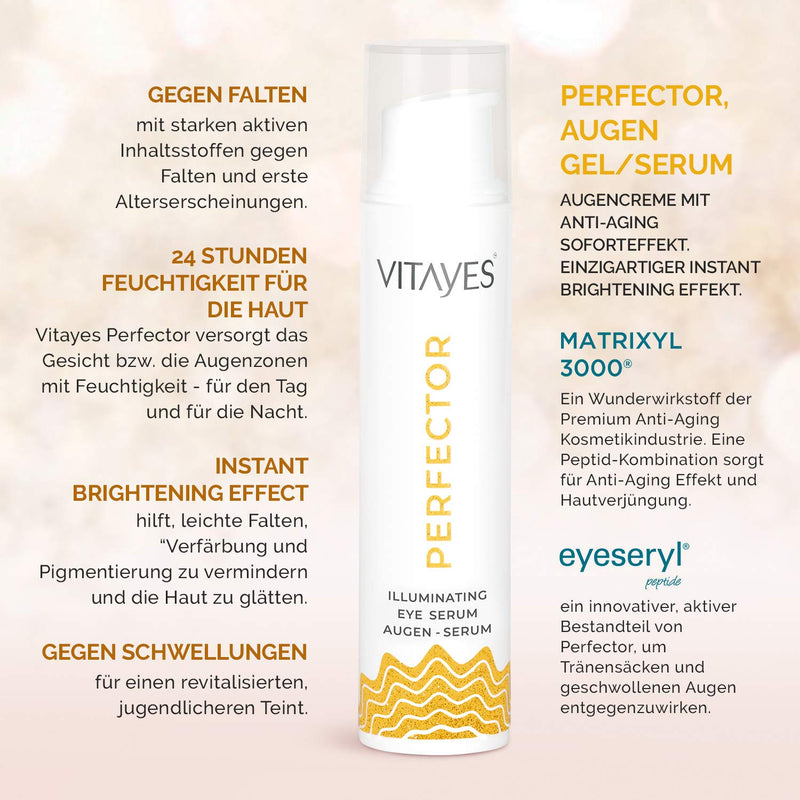 Vitayes perfector Illuminating Eye Serum Augen- serum, Brightening skin with Eyes Repair, Beauty Skin Care Cream for Dark Circles, Fine line, perfect for uneven skin tone - NewNest Australia