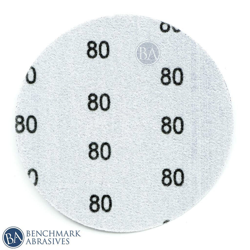 Benchmark Abrasives Ceramic 5" No Hole Film Backed Hook & Loop Discs - 50 Pack (60 Grit) 60 Grit - NewNest Australia