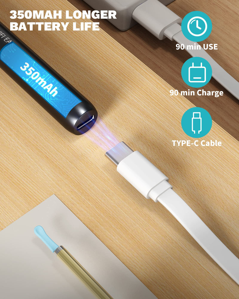 KAUGIC Ear Wax Removal Tool Camera - Premium Ear Cleaner with Camera with 6-axis Gyroscope 350mAh Battery, Otoscope Wireless with 1080P 500W HD Waterproof, Ear Camera for iPhone, Android - NewNest Australia