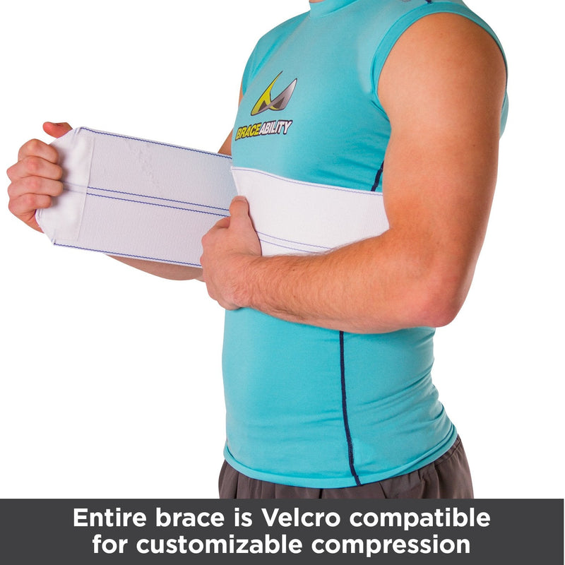 BraceAbility Broken Rib Brace | Elastic Chest Wrap Belt for Cracked, Fractured or Dislocated Ribs Protection, Compression and Support (Unisex Plus Size - Fits 55"-75" Chest) - NewNest Australia