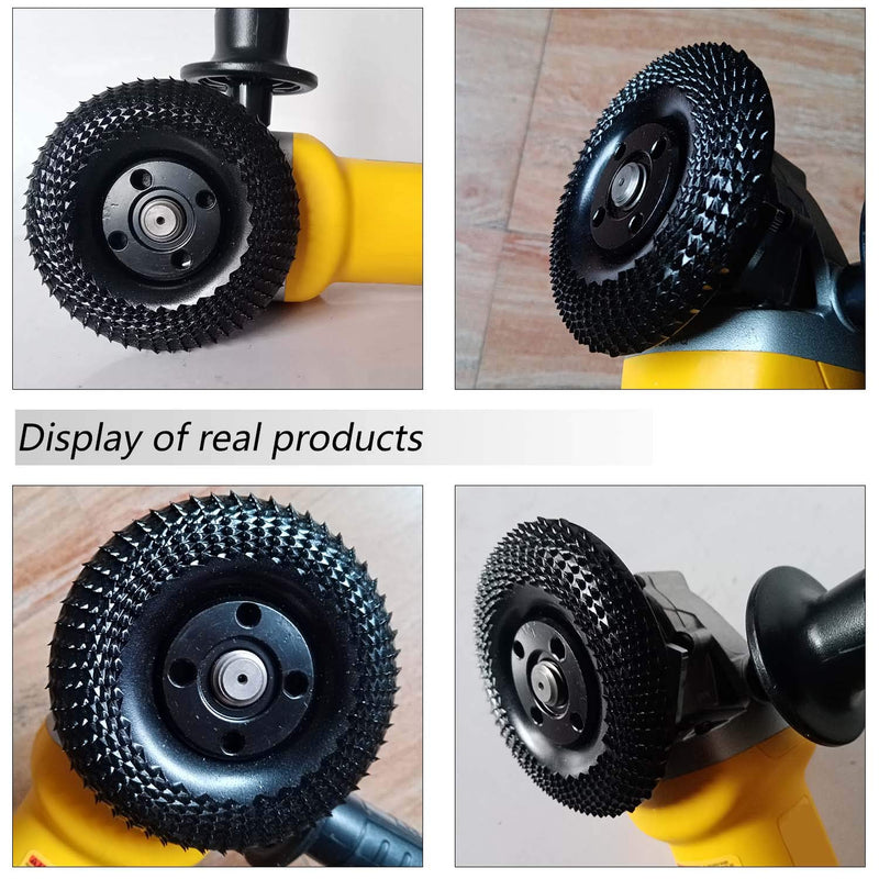 OBA Grinder Wheel Disc 4 Inch Wood Shaping Wheel, Wood Grinding Shaping Disk for Angle Grinders with 5/8” Arbor Size 1: 4-Inch - NewNest Australia