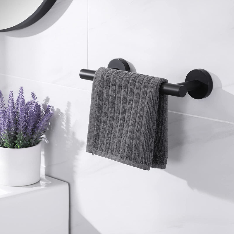 KES 9 Inches Matte Black Hand Towel Bar Bathroom Towel Holder Kitchen Dish Cloths Hanger SUS304 Stainless Steel RUSTPROOF Wall Mount No Drill, A2000S23DG-BK 9 Inch - NewNest Australia
