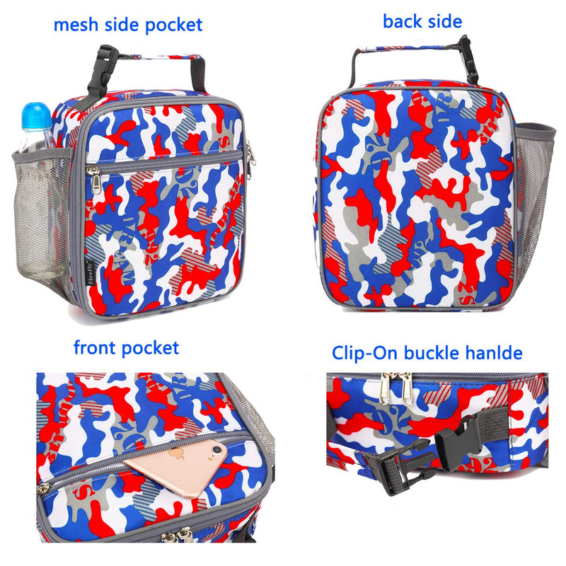 FlowFly Kids Lunch box Insulated Soft Bag Mini Cooler Back to School Thermal Meal Tote Kit for Girls, Boys, Alphabet - NewNest Australia