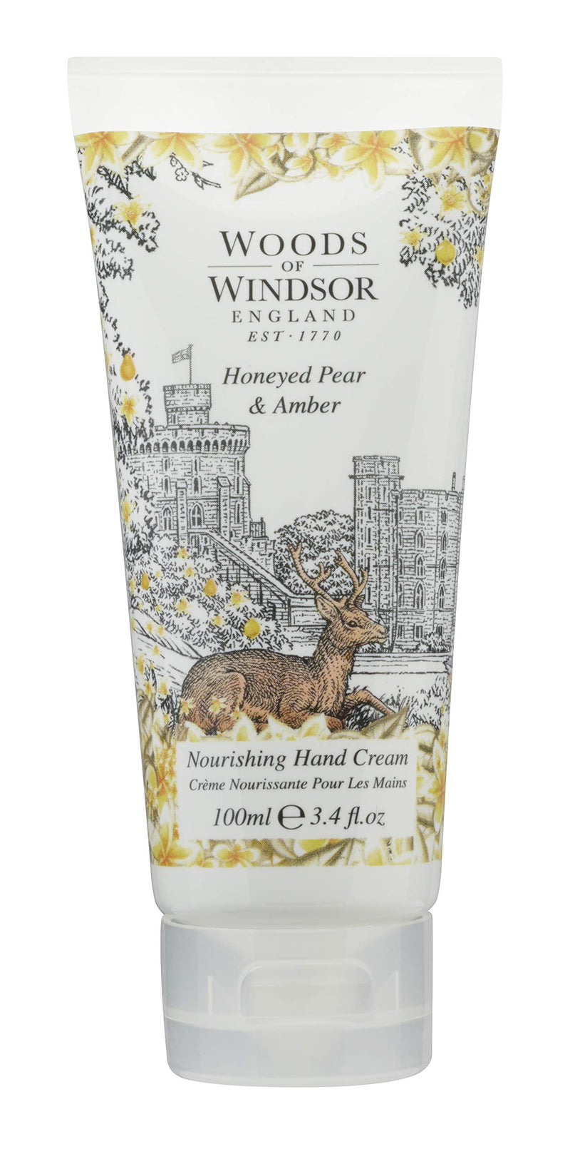 Woods of Windsor Honeyed Pear & Amber Nourishing Hand Cream for her, Ivory - NewNest Australia