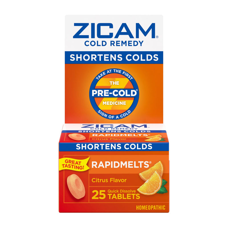 Zicam Cold Remedy Zinc Rapidmelts, Citrus Flavor, 25 Count (Pack of 1) - NewNest Australia