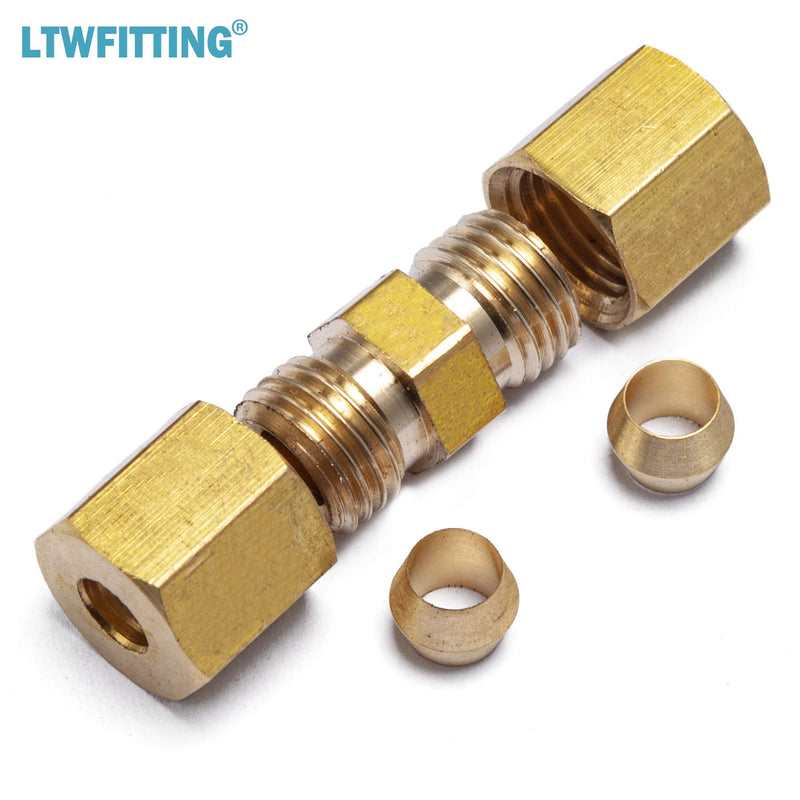 LTWFITTING 3/16-Inch OD Compression Union,Brass Compression Fitting(Pack of 30) - NewNest Australia