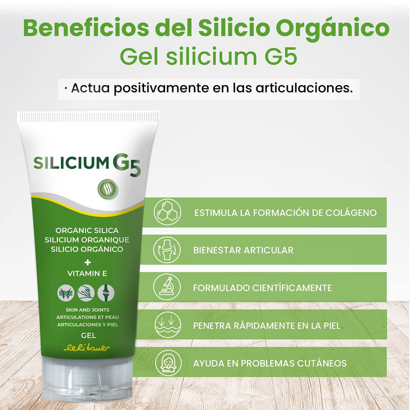 Silicon G5 Gel. Silicon Gel With Vitamin E Stimulates Cells To Produce Collagen. Body Gel For Pain In Joints, Muscles And Bones, Regenerates And Tightens The Skin. 150Ml. - NewNest Australia