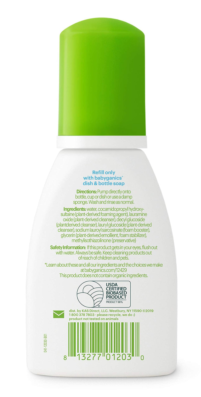 Babyganics Foaming Dish & Bottle Soap for Travel, Fragrance Free, Packaging May Vary, 3.38 Fl Oz (Pack of 3) 3.38 Fl Oz (Pack of 3) - NewNest Australia