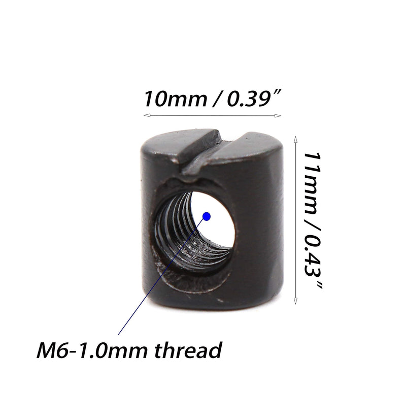 binifiMux 50pcs Black Hex Socket Cap Bolts Barrel Nuts Assortment Kit for Crib Baby Bed Cots Furniture, M6 x 40mm/ 50mm/ 60mm/ 70mm/ 80mm M6 X 40/50/60/70/80mm 50pcs - NewNest Australia