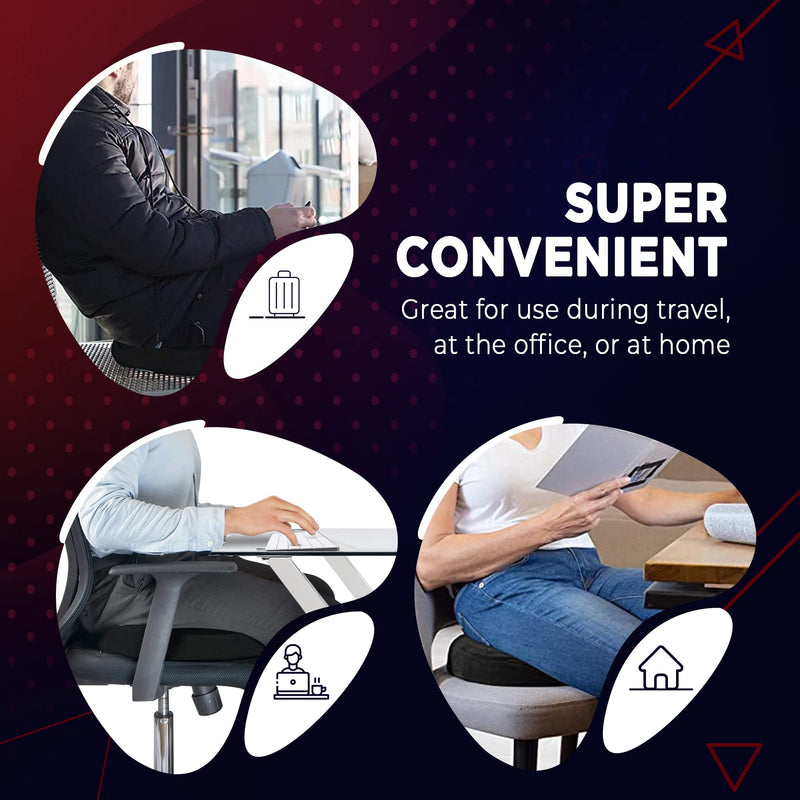 Donut Pillow Seat Cushion Orthopedic Design| Tailbone & Coccyx Memory Foam Pillow | Pain Relief for Hemorrhoid, Pregnancy Post Natal, Surgery, Sciatica and Relieves Tailbone Pressure by Pillow Palace. - NewNest Australia