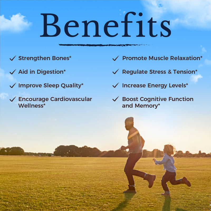 Vitalitown Magnesium Complex, Magnesium Glycinate, Malate, Taurate & Citrate, Chelated Forms, High Absorption, Bone, Heart, Muscle, Immune, Brain, Heart, Energy, Sleep & Digestion, Non-GMO - NewNest Australia