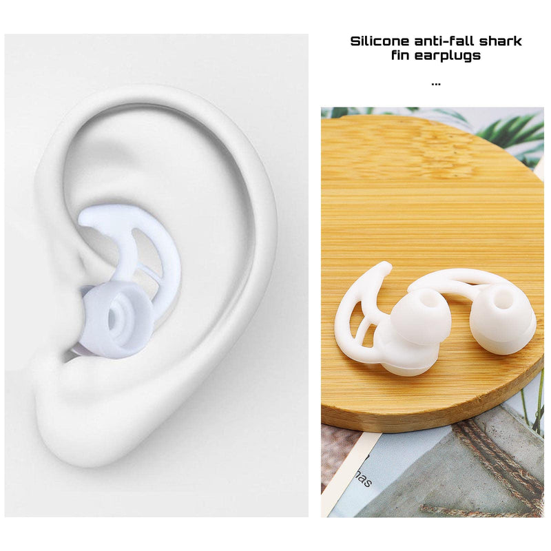 2 Pairs Earplugs Cover Replacement Silicone Soft Ear Hooks Ear Loops In-Ear Earplugs With Wings Non-Slip Compatible With Sony Wf-1000Xm3/Wi-1000X Headphones White - NewNest Australia