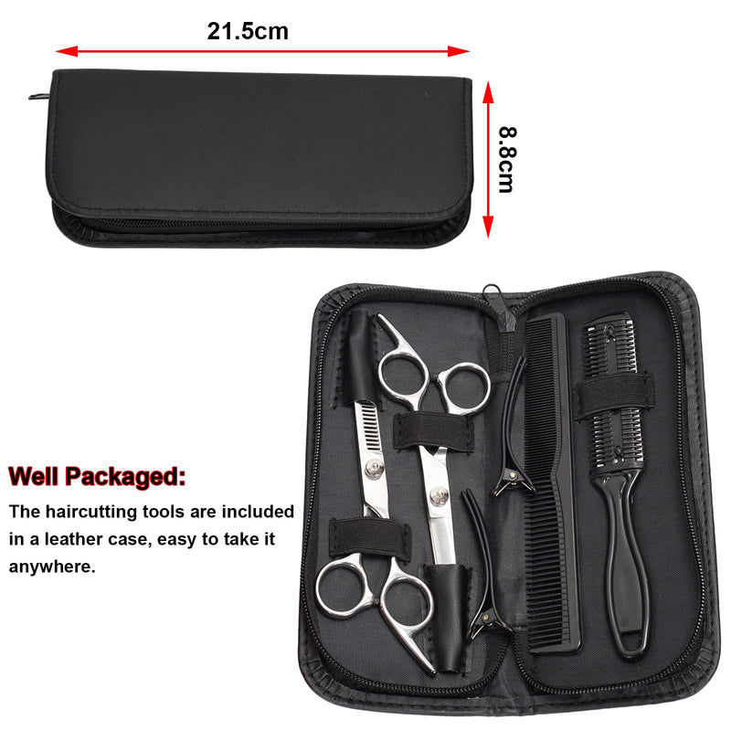 FLYAMAPIRIT children's hair scissors set, hair cutting set including thinning scissors, modeling scissors, thinning cutting comb, hairdressing comb, hairdressing cape for children at home and salon - NewNest Australia