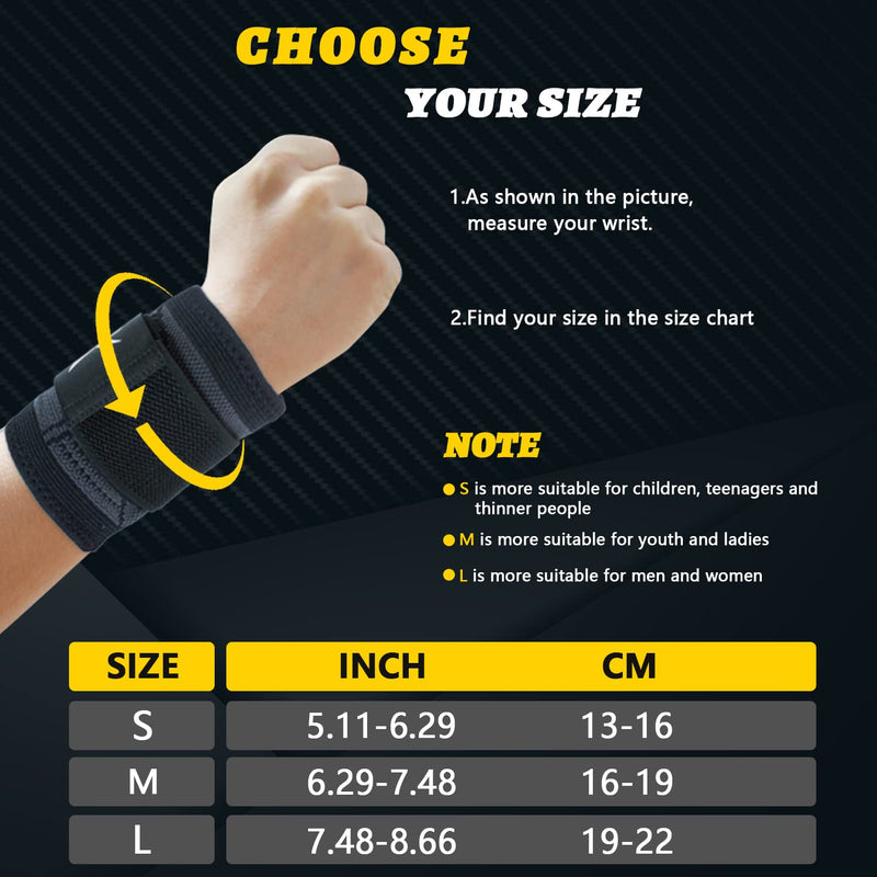 Suprbird Wrist Support, Wrist Bandage, Hand Brace Right And Left, Wrist Bandage Fitness With Velcro Fastening, Breathable Wrist Carpal Tunnel Syndrome Sprains - NewNest Australia