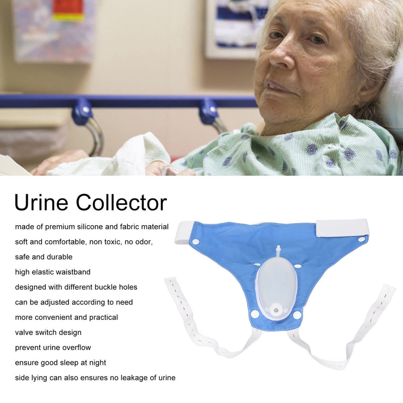 Urine Collector, Reusable Silicone Female Urine Bag with 2 Urine Catheter Bags, 1000ML and 2000ML, High Elastic Waistband, Wearable Portable Leak Proof Female External Catheter for Elderly, Women - NewNest Australia