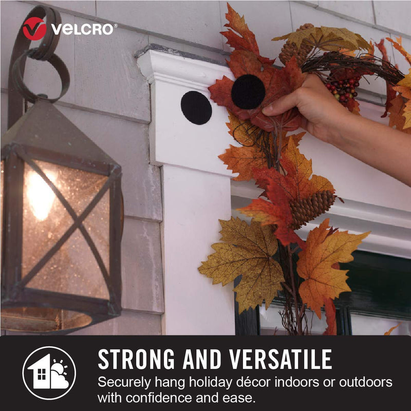 VELCRO Brand Industrial Fasteners Stick-On Adhesive | Professional Grade Heavy Duty Strength | Indoor Outdoor Use, 1 7/8in, Circles 4 Sets Black - NewNest Australia