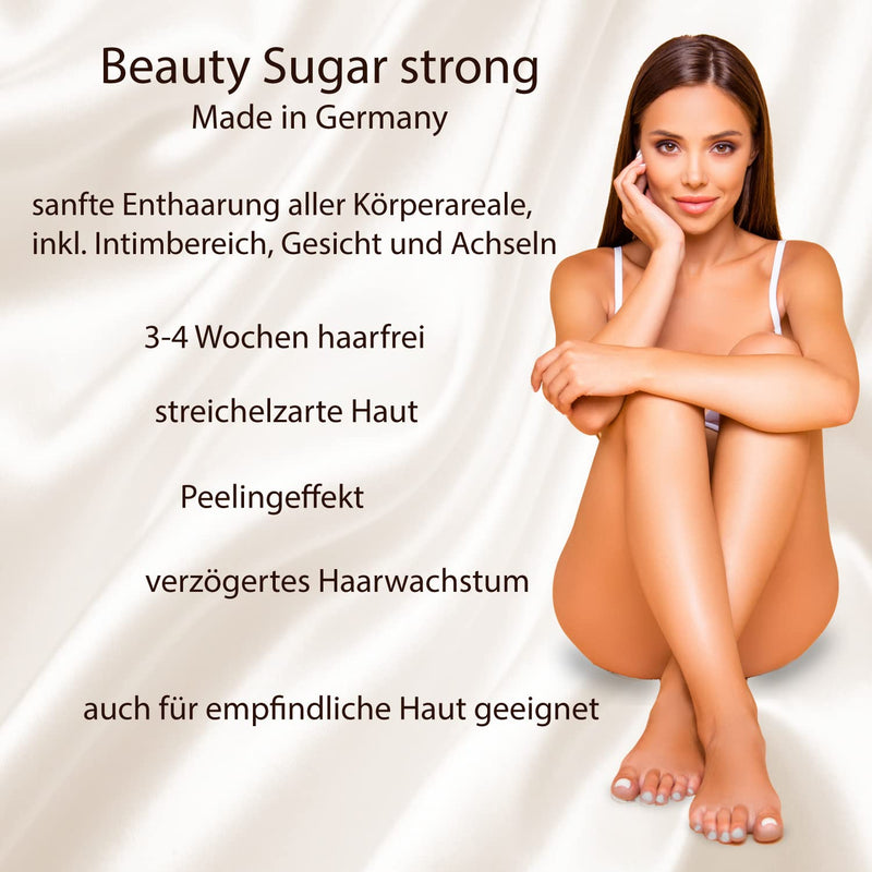 Sugaring sugar paste Beauty Sugar strong in XXL size 600g - for hair removal - Made in Germany 500 g (pack of 1) - NewNest Australia