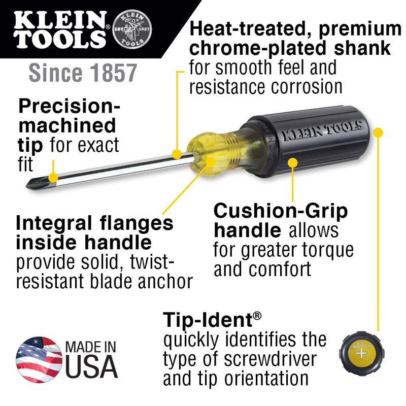 Klein Tools 85076 7 Piece Cushion-Grip Screwdriver Set - NewNest Australia