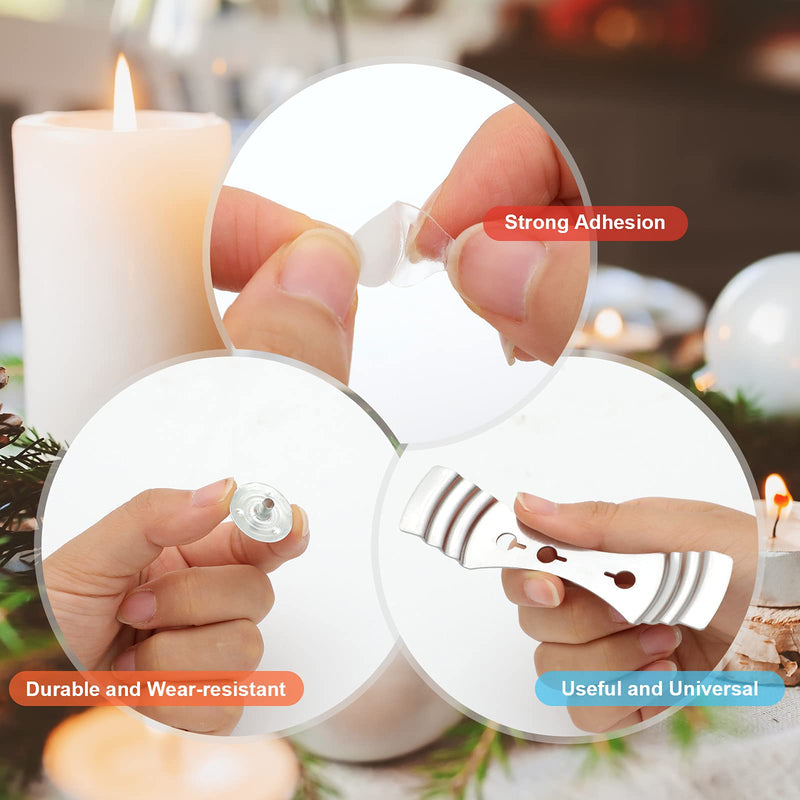 Candle Wick Roll, RAPUDA 200 Ft 24 PLY Braided Wick Spool, 2 Pcs Metal Candle Wick Holders,100 Pcs Metal Sustainer Tabs, 60 pcs Candle Thread Stickers for Candle DIY Craft Making - NewNest Australia
