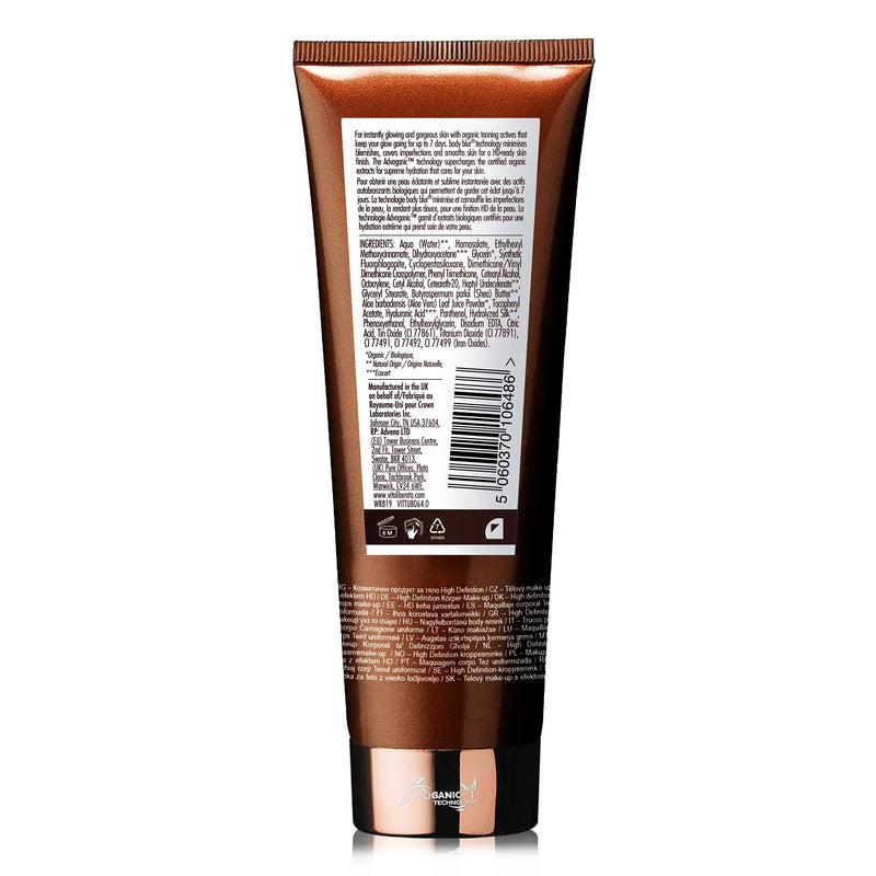 VITA LIBERATA Organic Self Tanning Lotion and Skin Perfecting Body Makeup, Body Blur Sunless Glow Natural, Vegan Tanning Lotion & Instant Body Makeup With Lasting Self Tan 100ml Latte (Medium) 100ml Latte (Medium) - NewNest Australia