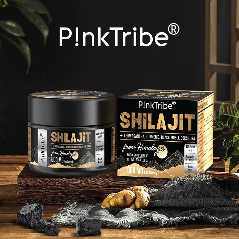 Shilajit Resin Gold Standard Shilajit - 600 mg Himalayan Shilajit mixture with Ayurvedic herbal extracts, high content of fulvic acid, supports energy and performance, 30 g (pack of 1) 30 g (pack of 1) - NewNest Australia