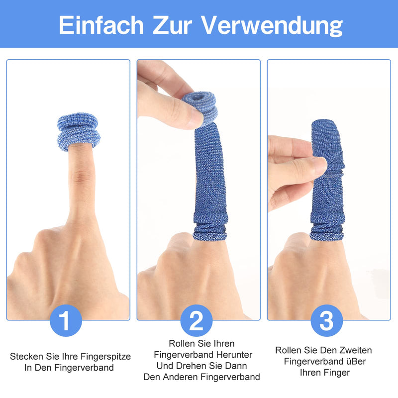 Pack Of 30 Finger Bandages, Blue Finger Cots Bandage Finger Plasters Finger Bob, Stretchy Finger Plasters Breathable Finger Cots For Work Kitchen Finger Protection For Injuries - NewNest Australia