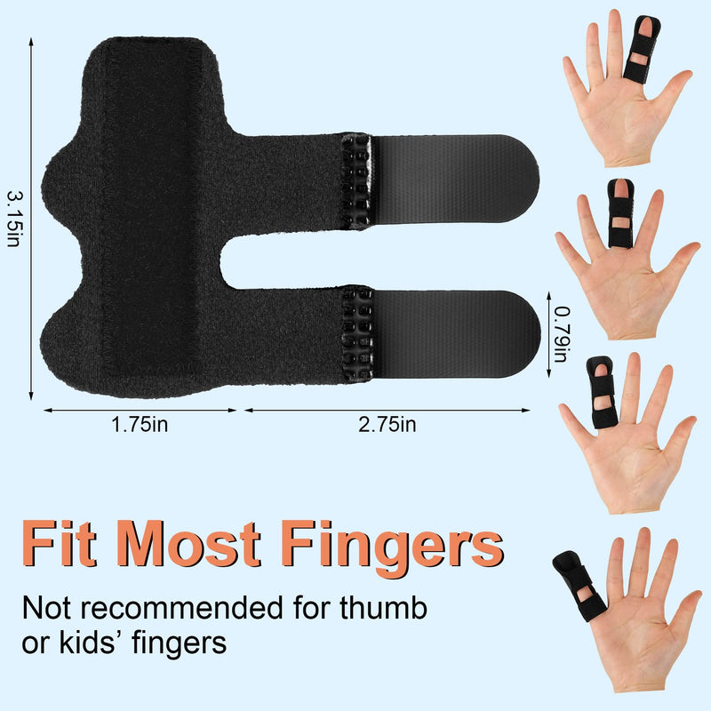 Altcompluser Pack Of 4 Finger Splints, Adjustable Finger Support, Finger Stabilizer With Built-In Aluminum Strap For Broken, Sprains, Arthritis, Tendonitis And Swollen Fingers - NewNest Australia