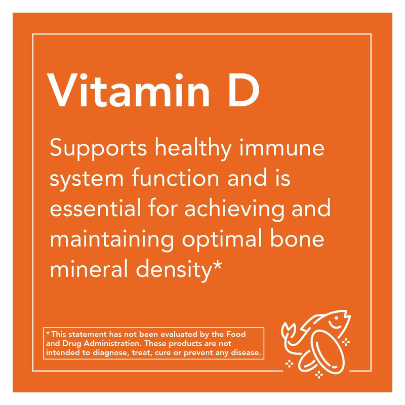 NOW Supplements, Vitamin D-3 1,000 IU, High Potency, Structural Support*, 180 Softgels 180 Count (Pack of 1) - NewNest Australia