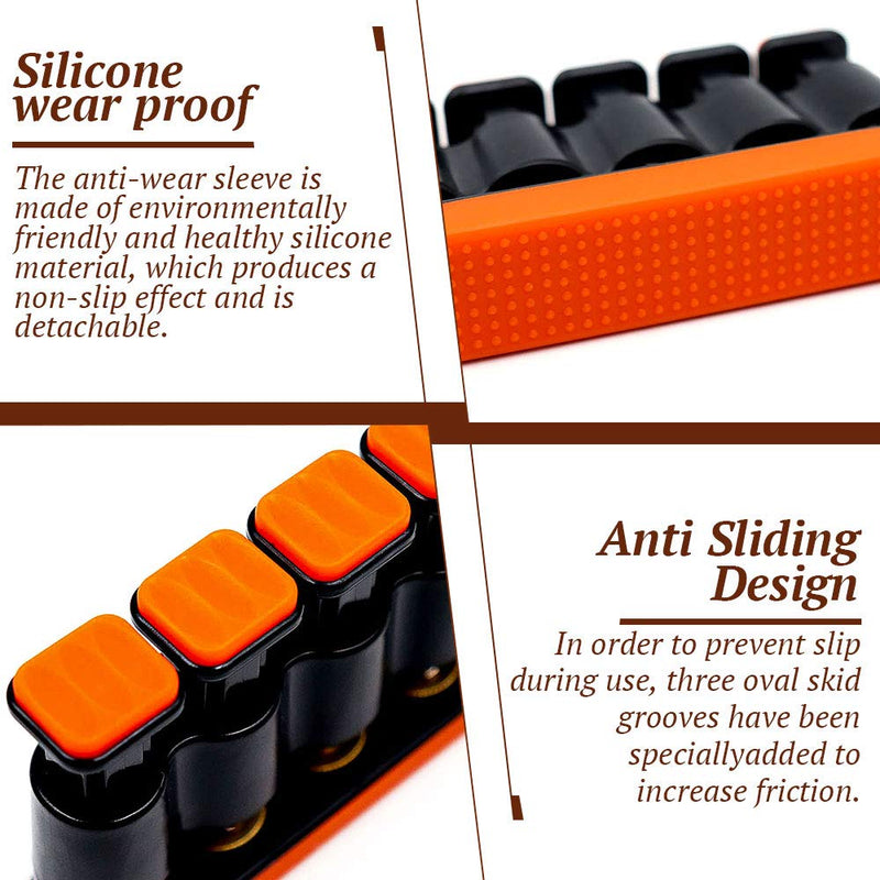 DILIMI Finger Strengthener,Guitar Beginner Exercier,Finger Trainer,Hand Grip Strength Trainer for Athletes,Musicians & Physical Therapy Orange - NewNest Australia