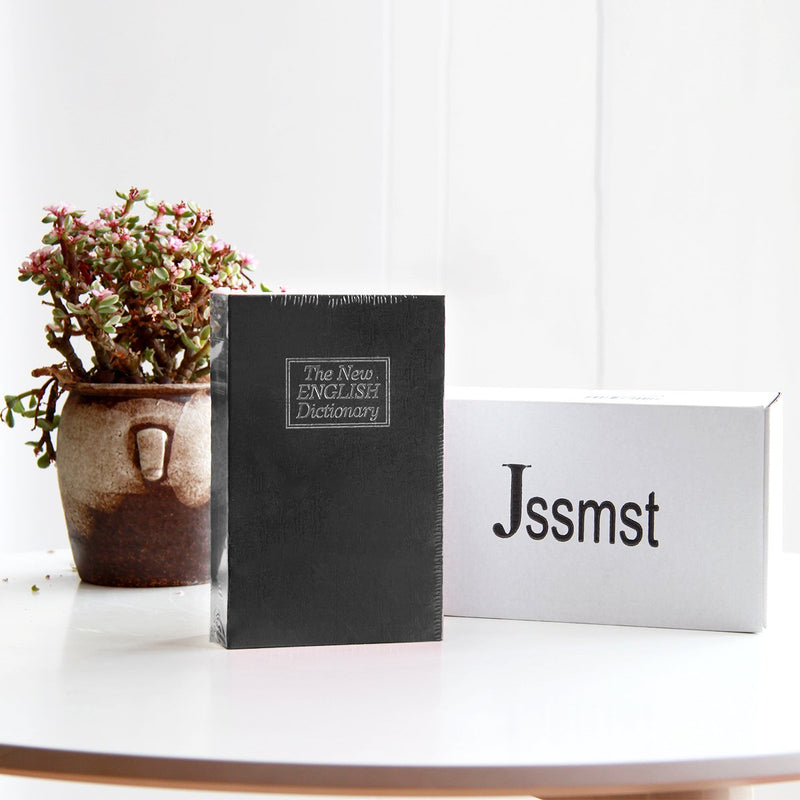 Book Safe with Combination Lock - Jssmst Home Dictionary Diversion Metal Safe Lock Box 2017, SM-BS0401S, black small - NewNest Australia