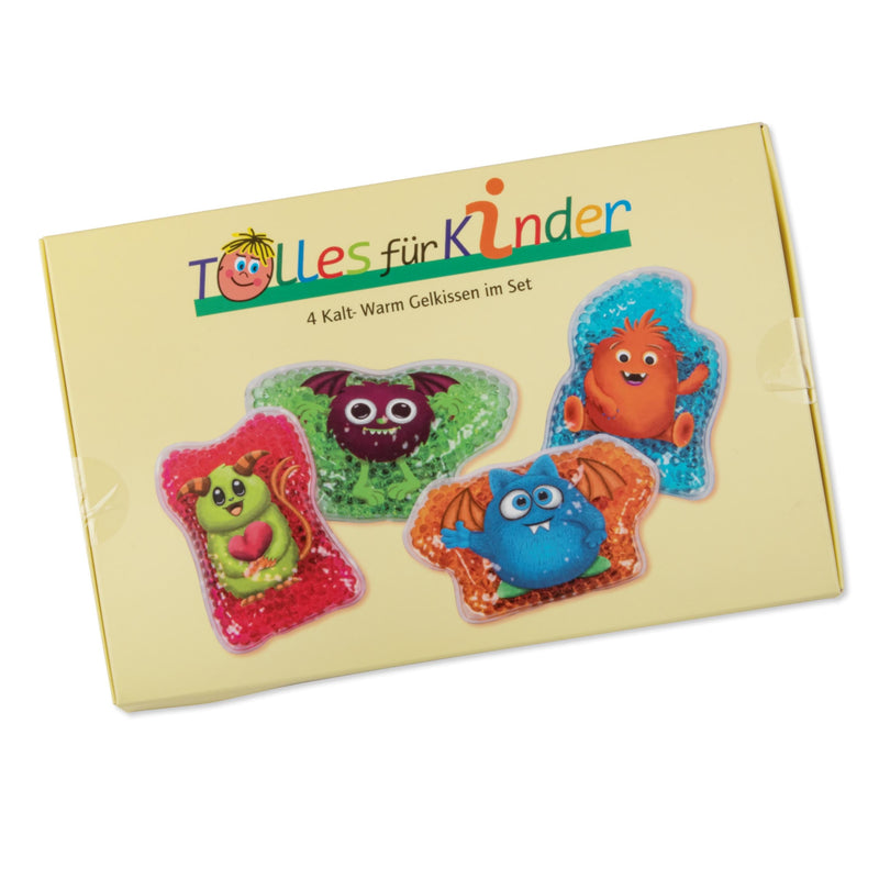 Great For Children Cooling Pads Children, 4 Cooling Monsters For Boys & Girls, Versatile Cold Warm Compresses For Injuries, Fever, Toothache, Headaches And Insect Bites - NewNest Australia
