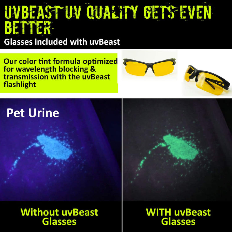 uvBeast V2 - Black Light UV Flashlight with HIGH DEFINITION with Flood Effect 385-395nm UV Best for Commercial/Domestic Use Works Even in Ambient Light – USA Stock – UK Design - NewNest Australia