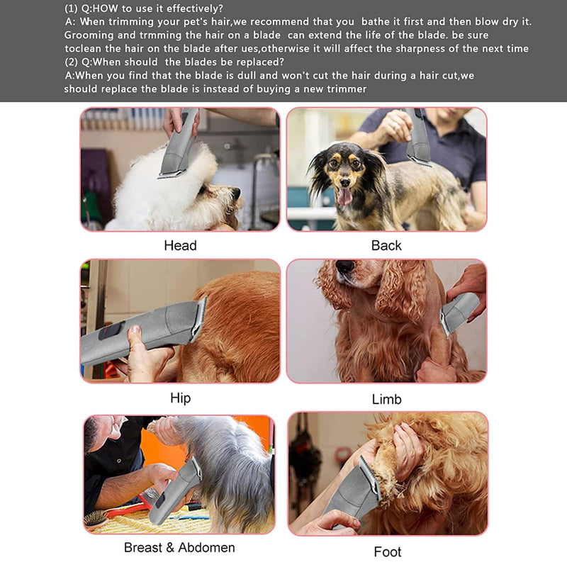 Cosyonall Removable Replacement Blade For Pet Dog Grooming Clipper Compatible With Andis Oster A5, Wahl Km Series Clippers (4Fc:(3/8") (9.5Mm)) 4Fc:(3/8") (9.5Mm) - NewNest Australia