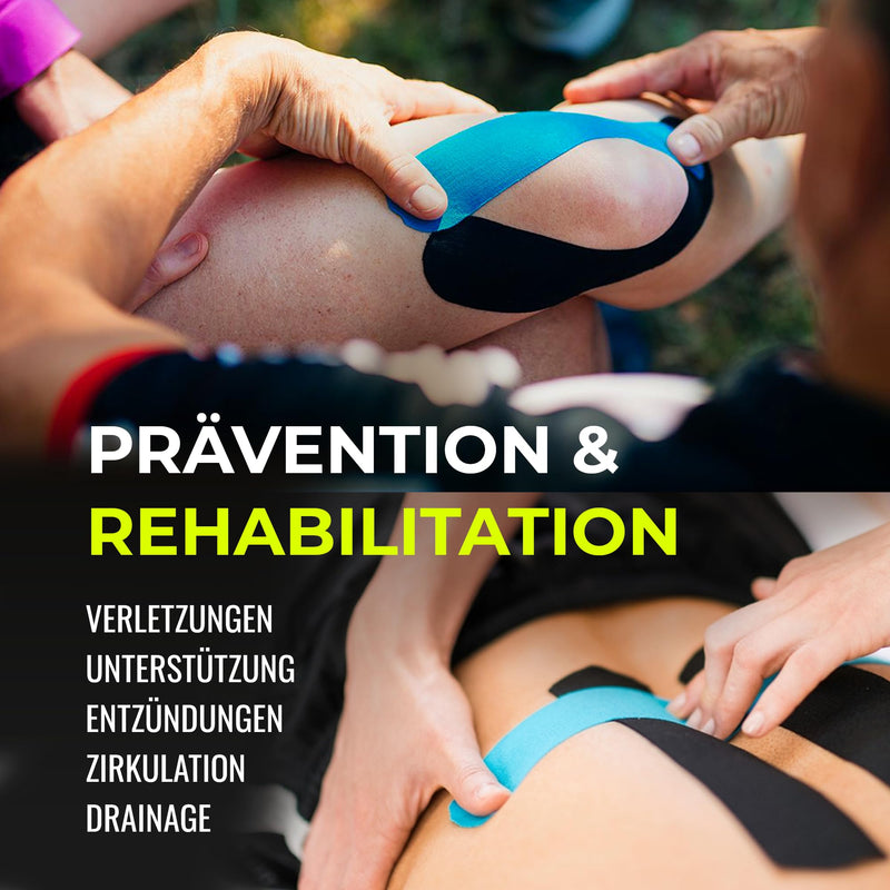Kalahari 4 Rolls Of Professional Kinesiology Tape Plus E-Book Applications In Italian - Synthetic Kinesiology Tape For Better Adhesion And Water And Sweat Resistance - (5Cm X 5M). - NewNest Australia