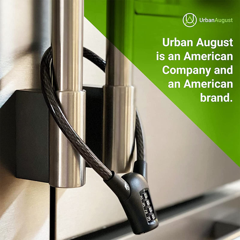 Urban August Fridge MAX Cable Lock: Multi-functional Cable Combination Lock, for French-door Refrigerators and Cabinets - NewNest Australia