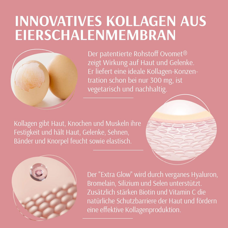 XbyX® Collagen Kick - Vegetarian Premium Collagen Powder - Type 1, 5 and 10 Collagen - Active ingredient complex made of collagen, hyaluronic acid, bromelain, silicon, selenium, biotin - NewNest Australia