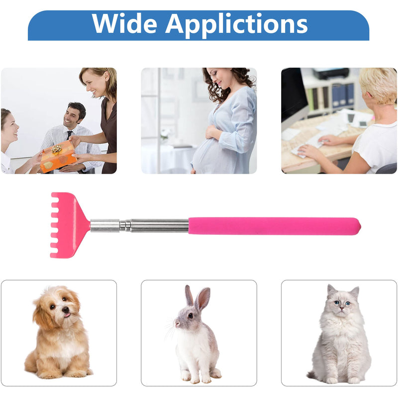 Cerrxian Portable Extendable Back Scratcher, Telescopic Back Scratcher For Women, Metal Stainless Steel Back Scratcher, Massager With Rubber Handle For (3 Knots 2) - NewNest Australia