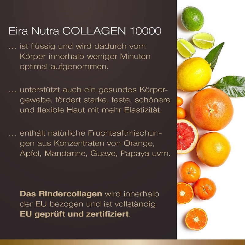 Eira Nutra Premium Collagen Complex / Collagen Drink With Liquid Collagen Liquid For Skin And Hair / Collagen Anti-Ageing Drink / 10,000 Mg Premium Collagen / 500 Ml - NewNest Australia