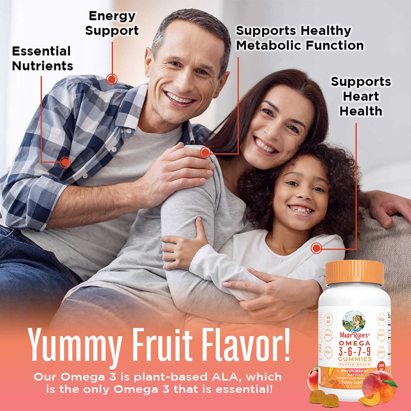 Omega 3 6 7 9 | Up to 4 Month Supply | Omega 3 Supplement | Vegan Omega 3 Gummies for Heart Health & Energy Support | Flaxseed Oil | No Fish Taste | Non-GMO | Gluten Free | 120 Count - NewNest Australia