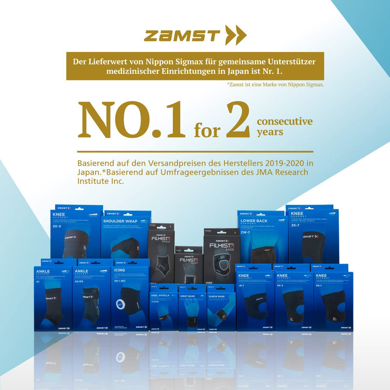 Zamst,Zamst Filmista Ankle Ultra Thin Ankle Bandage (Right - L) - Adjustable Stabilizing Bandage Ankle For Sprains Ankle - For Sports - Men & Women - Anatomical Fit - NewNest Australia