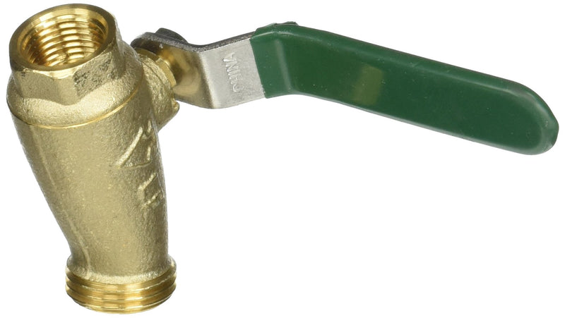 ARROWHEAD BRASS & PLUMBING 253BVLF 1/2" Female Iron Pipe x 3/4" Hose Thread, Ball Valve, Lead Free - NewNest Australia