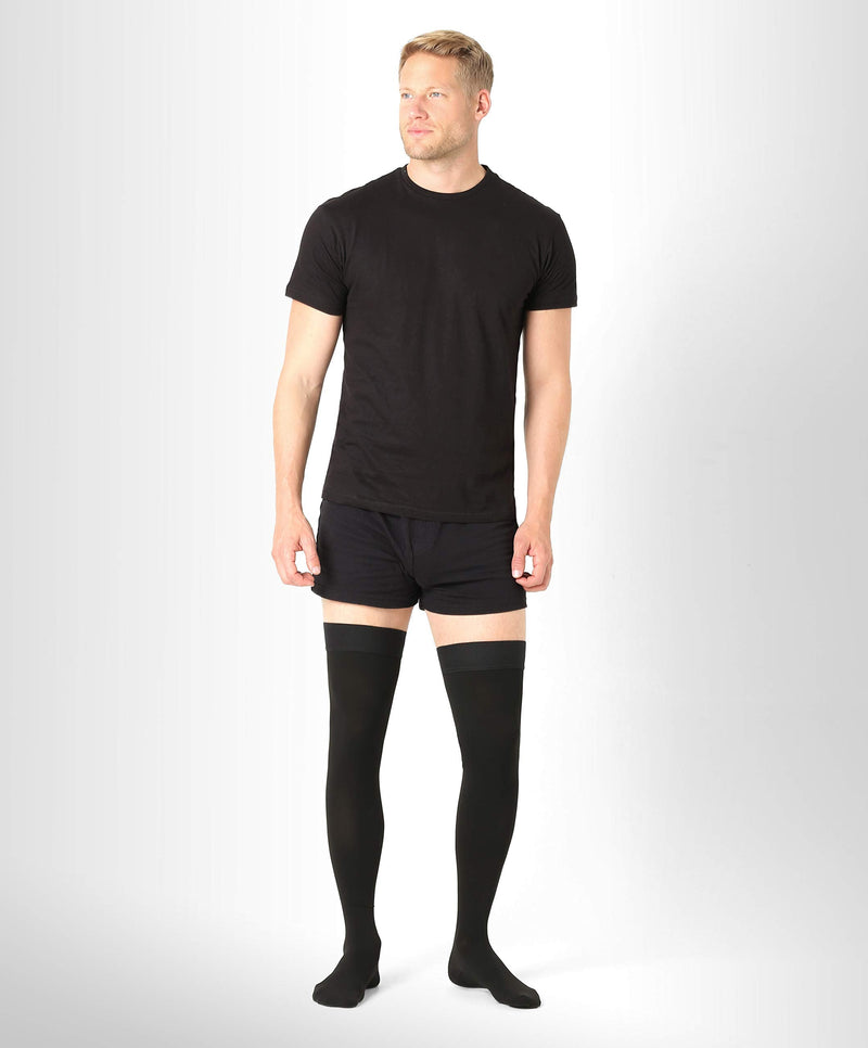 Medical Thigh Compression Stockings - With Closed Toe - For Men And Women - (Class 2, 23-32 Mmhg, 120 Denier) - Thrombosis Stockings - Support Stockings For Flight - Pani Teresa Medica - NewNest Australia