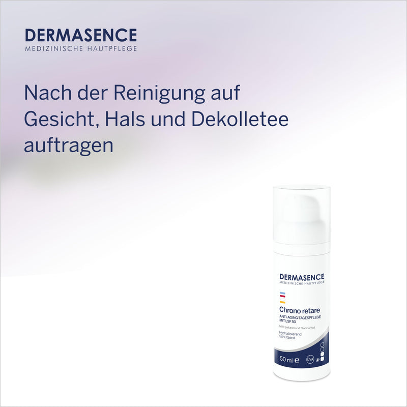 DERMASENCE Chrono retare anti-aging day care SPF 50, 50 ml - day care with high UV protection - NewNest Australia